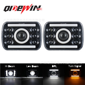 ไฟหน้า LED ทรงสี่เหลี่ยมขนาด 7 นิ้ว ยี่ห้อ Qidewin รุ่น H สำหรับรถจี๊ปแรงเลอร์ 12V ใช้ได้กับรถทั่วไป - Product Image 2
