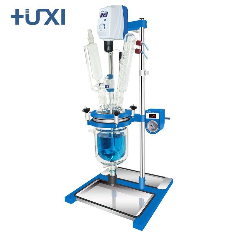 Лабораторный вакуумный стеклянный реактор для смешивания 1 л 2 л 5 л