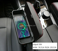 Boîte d'accoudoir de voiture, chargeur universel sans fil, console de rangement vellfire