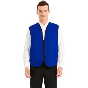 Chaleco Reversible Unisex TopTie, uniforme de supermercado, chaleco con cremallera para voluntarios, ropa exterior hecha de poliéster, Chaleco de punto para hombre - Product Image 5