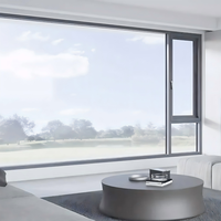 Fenêtres en aluminium résistantes aux ouragans, insonorisées, avec moustiquaire en acier inoxydable, fenêtres à battants pour chambre à coucher, appartement, maison