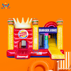 WINWAYTOYS Combo de Juego Inflable de PVC de Grado Comercial con Diseño de Burger King, Fácil de Instalar, Diversión y Comida Combinadas - Product Image 3