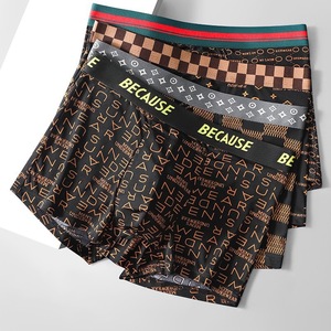 Factory Mesh boxer biancheria intima intima lunga sportiva biancheria intima <span class=keywords><strong>uomo</strong></span> boxer lunghi uomini <span class=keywords><strong>abbigliamento</strong></span> <span class=keywords><strong>uomo</strong></span> compressione Sport ghiaccio seta - Product Image 3