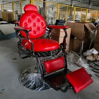 Chaise de salon de coiffure hydraulique inclinable à 360 degrés, confortable et classique, Kisen, pour salon de coiffure pas cher