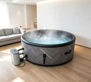 Spa <span class=keywords><strong>gonflable</strong></span> personnalisé, <span class=keywords><strong>jacuzzi</strong></span> chauffé, bain à remous <span class=keywords><strong>pour</strong></span> 6 personnes, sauna avec accessoires <span class=keywords><strong>pour</strong></span> la détente en extérieur et en intérieur - Product Image 1