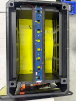 Kit de boîtier DIY Docan Empty EVE MB56 avec roues, 32 kWh, 51,2 V, 48 V, 16S, pour cellules LiFePO4 628 Ah, avec BMS JK