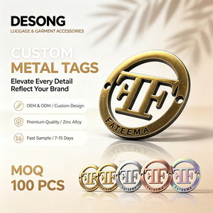 Brand Custom Metal Sewing <b>Labels</b> Personalized Logo Metal Tags Private <b>Name</b> Plates Custom Manufacture for Bags Clothing - Product Image 1