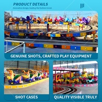 Mini-attraction de montagnes russes pour enfants, train électrique, jeu de carnaval, mini-attractions de navettes