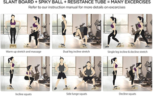Tabla Inclinada Profesional de Madera Ajustable para Estiramiento de Pantorrillas, Superficie Antideslizante, para Fascitis Plantar y Tendón de Aquiles - Product Image 3