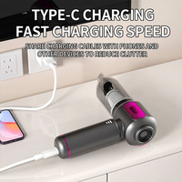 Aspirateur de voiture portable sans fil ABS, mini, avec plus de 5 buses, batterie 6000 mAh