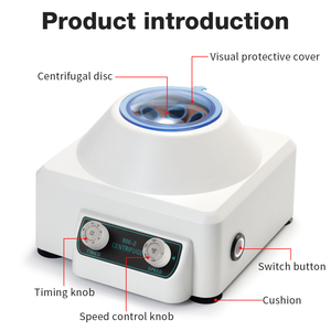 Nova Chegada Laboratório Centrífuga 10ml * 6 Tubo Benchtop Beleza Médica Industrial Centrífuga Mecânica de Baixa Velocidade Centrífuga Laboratório
