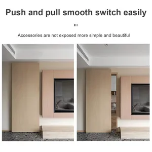 ชุดล้อเลื่อนประตูบานเลื่อนแบบซ่อนราง รุ่นทันสมัย ทนทาน แบบสองทาง ปิดนุ่มนวล - Product Image 3