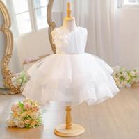 Gaun Putri Tutu Satu Bahu untuk Anak Perempuan, Gaun Pesta Formal untuk Ulang Tahun, Catwalk, Piano, Acara Malam