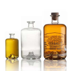 Botella de whisky de cristal personalizada de 750ml, botella de licor de whisky de ron de cristal de 500ml, botella de cristal de Vodka de 700ml - Product Image 2