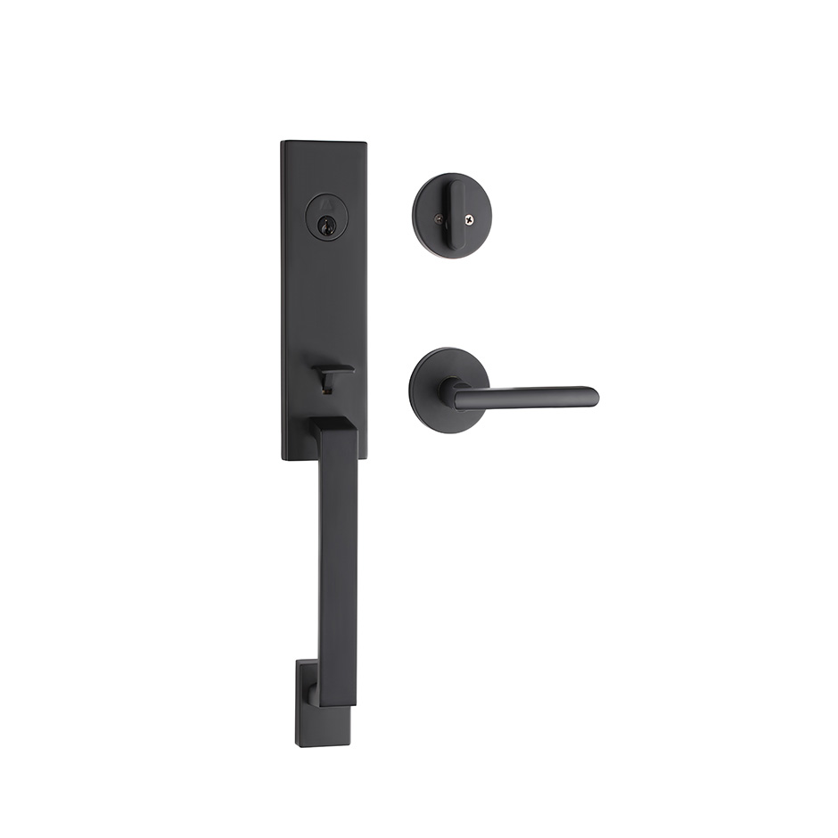 Лидер продаж входные ручки трубчатые Handleset черная краска замок двери ANSI класс 3 жилой