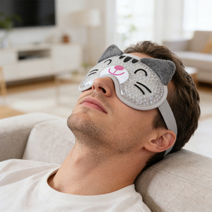 <span class=keywords><strong>Antifaz</strong></span> <span class=keywords><strong>de</strong></span> Terciopelo, <span class=keywords><strong>Antifaz</strong></span> <span class=keywords><strong>de</strong></span> PVC y Terciopelo <span class=keywords><strong>con</strong></span> Cuentas <span class=keywords><strong>de</strong></span> Hielo, Aplicación Fría y Caliente, Doble Uso, Cristal, Terciopelo Ultra Suave, Suave y Delicado - Product Image 6