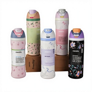 Tazza Termica in Acciaio Inox da 24oz 32oz, Portatile per Sport all'Aperto, con Cannuccia e Manico, Grande Capacità 12-24h - Product Image 1