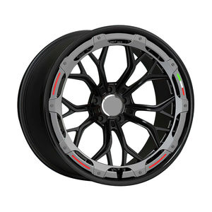 SAiLen Juego de 4 Ruedas Monobloque de Aleación de Aluminio Forjado de 18-22 Pulgadas, Cóncavas Profundas, 5x112/5x114.3/5x120, Negras, para Audi Serie 3 A4 - Product Image 5