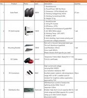 Système d'énergie solaire sur réseau photovoltaïque. Système de panneau 10kw 5kw 20kw Kit solaire pour l'alimentation domestique