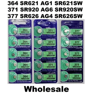 Wholesale best price for SONY watch battery Button Cell 364 SR621 AG1 SR621SW 371 SR920 AG6 SR920SW 377 SR626 AG4 SR626SW