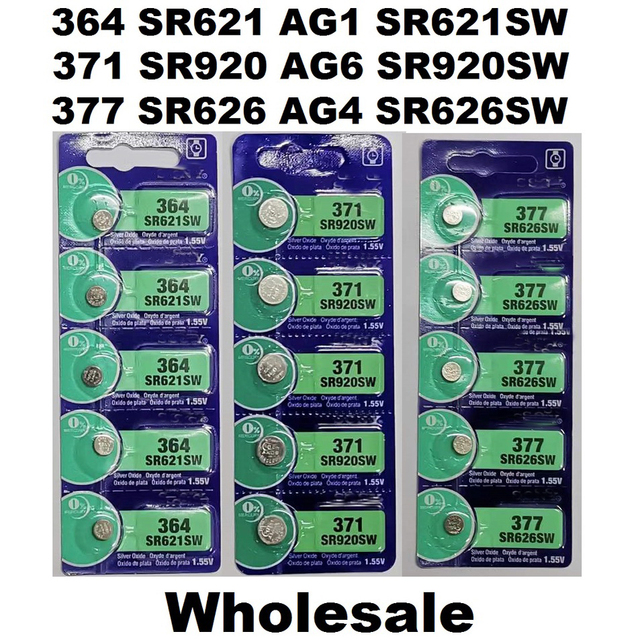 Wholesale Best Price for SONY Watch Battery Button Cell 364 SR621 AG1 SR621SW 371 SR920 AG6 SR920SW 377 SR626 AG4 SR626SW