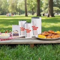 Sacs en papier kraft jetables RUNXING de qualité alimentaire avec revêtement anti-humidité et anti-graisse pour plats à emporter et barbecues