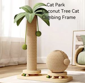 Katzen kletter rahmen, dickes Hanfseil aus massivem Holz, großes mehr schicht iges Katzen bett, integrierter Liege, hängendes Bett, Katzen kratz baum - Product Image 2