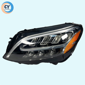Lente de Faro LED para <span class=keywords><strong>Mercedes</strong></span>-<span class=keywords><strong>Benz</strong></span> Clase C, Modelos 2019, 2020, 2021, Original W205, Faro Delantero 205 <span class=keywords><strong>C180</strong></span> C200 C260, Nuevo, Luz Estadounidense - Product Image 1