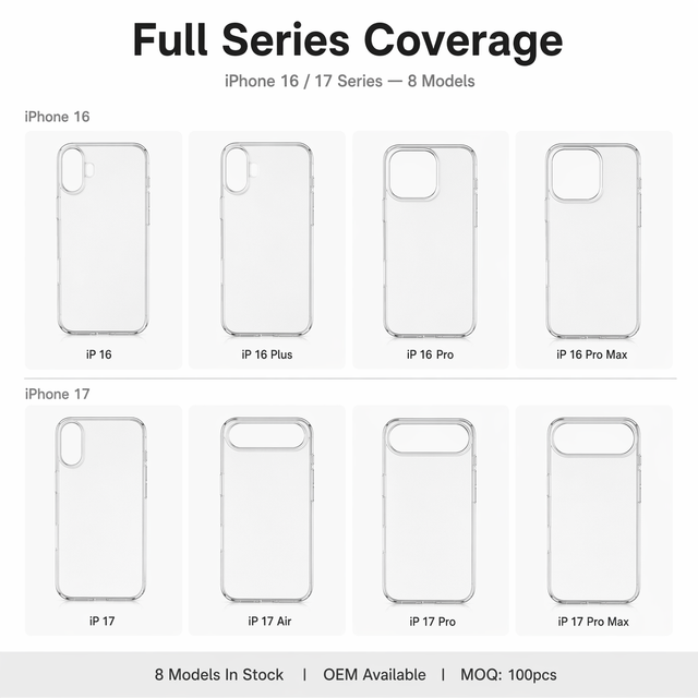 Transparent Large Hole TPU Ultra Thin Flexible Shockproof Plain Design Without Holder Phone Case for 15 Pro Max
