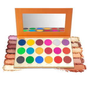Paleta de sombra de ojos personalizable, <span class=keywords><strong>18</strong></span> colores, larga duración, vegana, maquillaje mate brillante, alto pigmento, novedad - Product Image 4