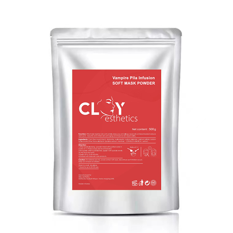 500g Bulk Private Label Moisturizing Hyaluronic Acid Mask Vampire plla infusion soft mask powder