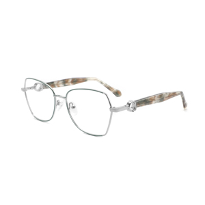 Phụ nữ mới của openwork quang kim loại kính mắt khung le6493 mô hình đền cảnh tượng khung cho cận thị - Product Image 2