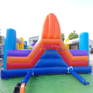 Château gonflable commercial pour enfants, avec toboggan, pour fêtes en plein air - Product Image 3