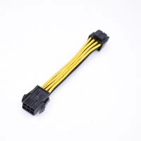 Cable adaptador de conector de alimentación PCI-E de 6 pines hembra a placa base CPU de 8 (4+4) pines 12v CPU EPS