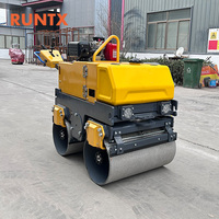 Compacteur à rouleau manuel RUNTX de 800kg avec double tambour