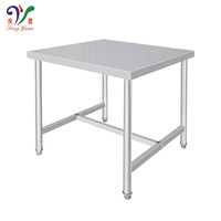 Table de travail régulière à hauteur de comptoir de restaurant Offre Spéciale tables de préparation en acier inoxydable