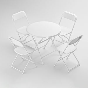 Offre spéciale <span class=keywords><strong>table</strong></span> basse d'extérieur pliante <span class=keywords><strong>ronde</strong></span> ensemble <span class=keywords><strong>de</strong></span> chaise <span class=keywords><strong>de</strong></span> <span class=keywords><strong>table</strong></span> pliable en plastique pour <span class=keywords><strong>4</strong></span> <span class=keywords><strong>personnes</strong></span> tables <span class=keywords><strong>de</strong></span> <span class=keywords><strong>jardin</strong></span> pliantes blanches pour fête <span class=keywords><strong>de</strong></span> mariage - Product Image 1
