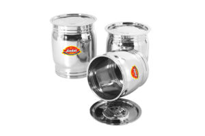 best quality Stainless Steel Cylinder Kitchen <b>Material</b> with Cover Styles Condiments Container <b>Storage</b> <b>Box</b> Premium Daily Use Set - Product Image 3