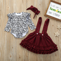 Vente chaude en gros Nouveau style Vêtements pour enfants Ensembles de vêtements Combinaison en dentelle et robe rouge avec longue traîne