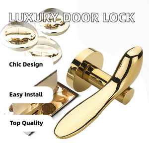 For EADER High Quality Silent Zinc <b>Door</b> Handle Light Luxury PVD Gold Bird Shaped <b>Lock</b> Modern Style - Product Image 2