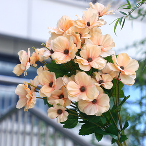 Fleurs artificielles de pommier sauvage en soie plastique, haute simulation, pour décorations de mariage et de maison, style classique - Product Image 3