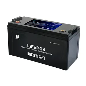 ディープサイクル12V120AH lifepo4バッテリーパックlifepo412.8 V 100AHリチウム電池、インバーターボートモーター用BMS付き