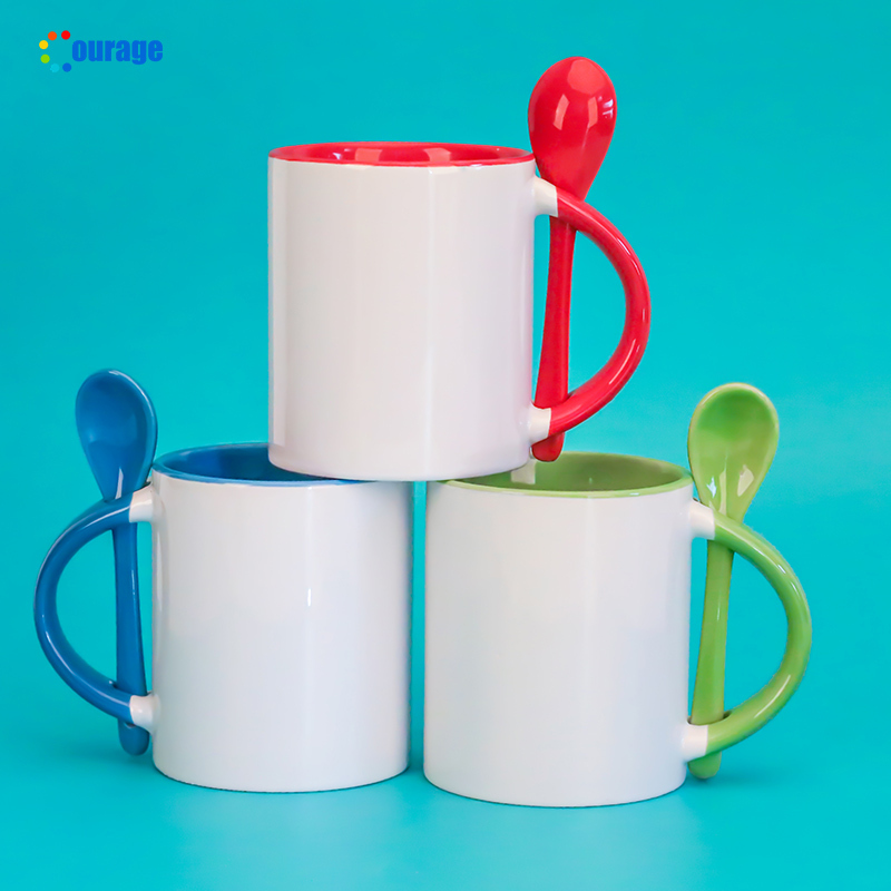 Wholesale Color Handle Mugs Sublimation Ceramic