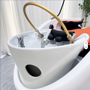 Lit de lavage automatique pour spa capillaire avec massage relaxant, circulation d'eau, chauffage, pompe et lavabo - Product Image 5