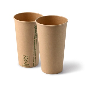 Gobelets à café en papier ondulé écologiques, marron intérieur, blanc extérieur, de taille moyenne, 250 ml (10 oz), Ø 80 mm, pour emporter - Product Image 6