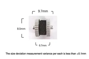 Best Sell Factory Direct Custom Parts For Flint Lighter Spark Ignition Aluminium Alloy 8.0/8.2mm Flint Wheel