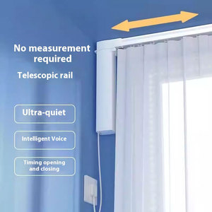 Ev dekor alüminyum elektronik Modern Durabale 2m 3m 4m Sciston elektrikli perde parça - Product Image 1