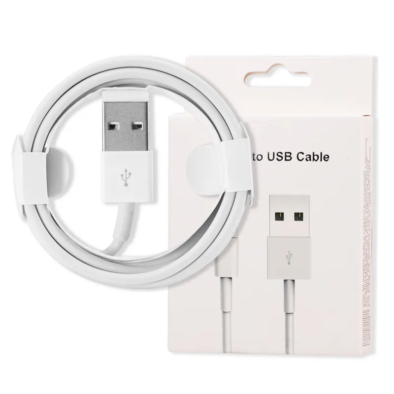 usb sync date transfer cable For iphone cable charger OEM 1M 1.5M 2M 3M OEM original data line with box for apple cable charger