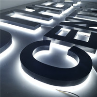 Señalización personalizada con nombre de tienda, letreros comerciales retroiluminados personalizados para exteriores, fabricante de letreros Led con precio al por mayor