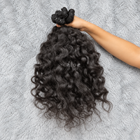 Extensions de cheveux bouclés naturels noirs 100% humains, lots de cheveux bruts bouclés birmans